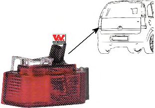 VAN WEZEL 3781927 -  задние противотуманные фонари